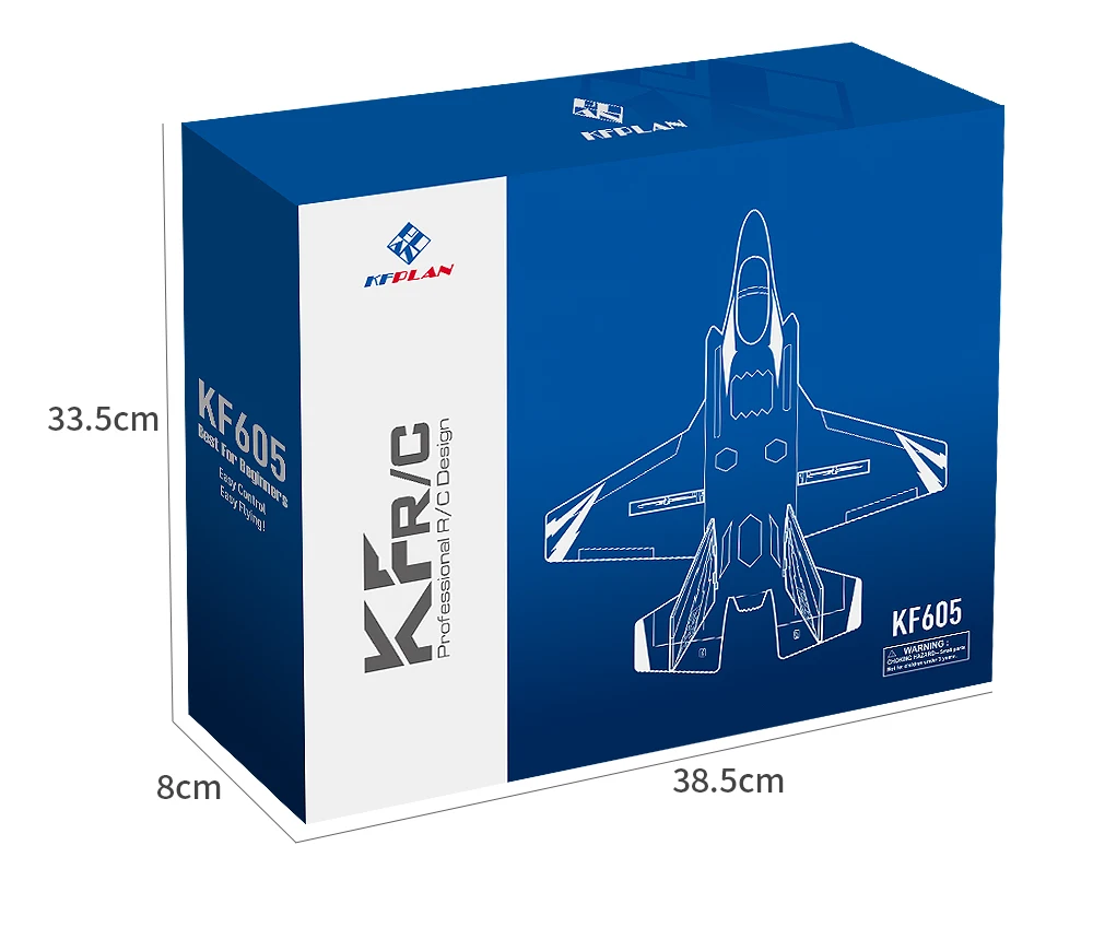 2023 New HOSHI KF605 Glider F35 F-35 Simulation Airplane EDF Jet EPO RC Airplane Scale Modern Fighter Model Hobby Plane Aircraft