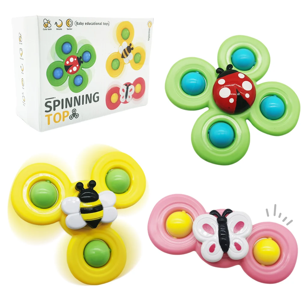 Hot Selling Suction Cup Spinner Toys Baby Fidget Spinner Toy Spinning ...