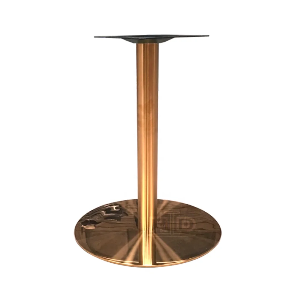 Modern Dining Table Legs Polished Stainless Steel Gold Finish for Dining Hotel Living Room Workshop Farmhouse-from Foshan