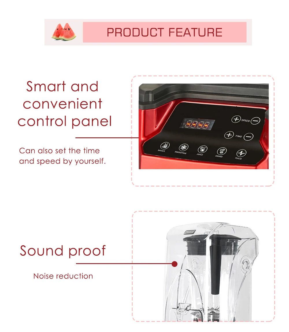 Quiet Professional Fruit Juicers Maker Commercial Nutri Blender