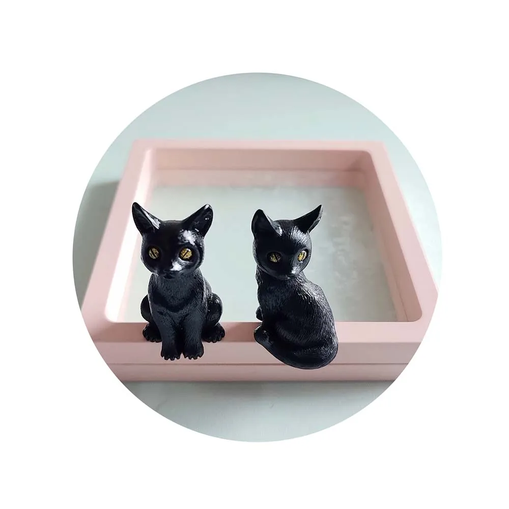 Lot De 10 Figurines Chats Miniatures Réalistes 1:12 - Décoration Maison De Poupée