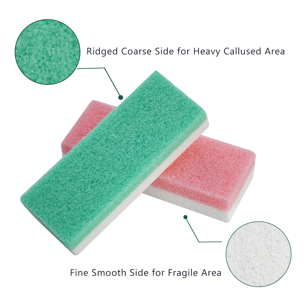 Salvmary Foot Scrubber Sponge Buffer Pad Callus Remover for Feet