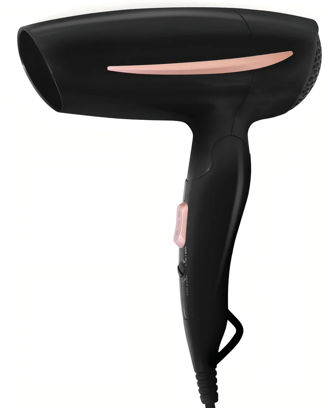 1200W 220-240V Dual Voltage Travel Hair Dryer with 1 Year Warranty Compact Foldable Handle for Salon and Home Use