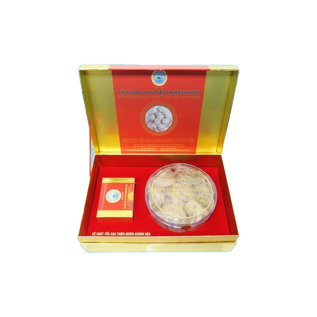 100 Original Bird's Nest Edible Bird Nest Luxury Box Natural Tablets Khanh Hoa Sanvinest