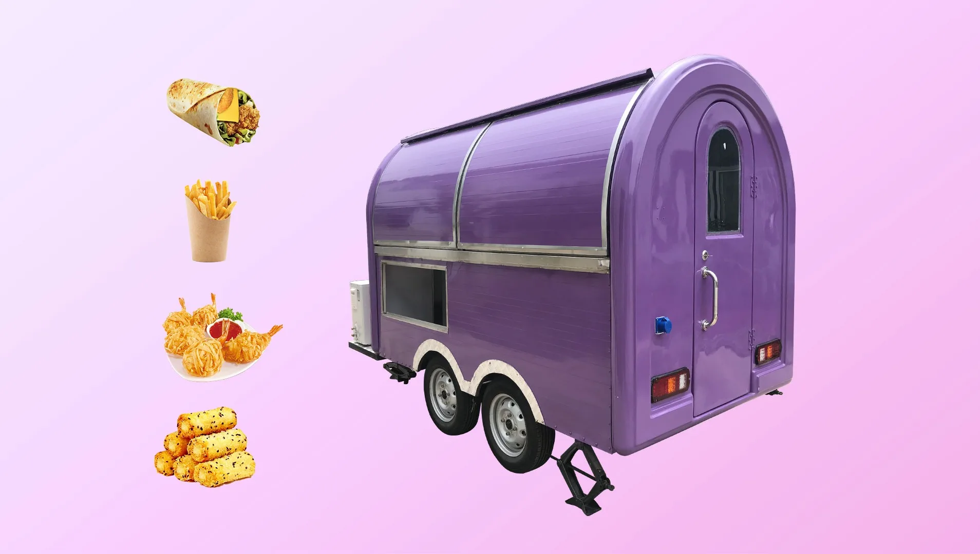 Fully Equipment Mobile Food Truck Used Fast Custom Food Trucks Concession Trailer With Extension