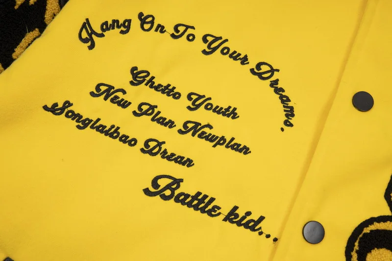 High Quality Men Chenille Embroidery Leather Sleeves Custom Baseball Letterman Varsity Jacket_voghion.com