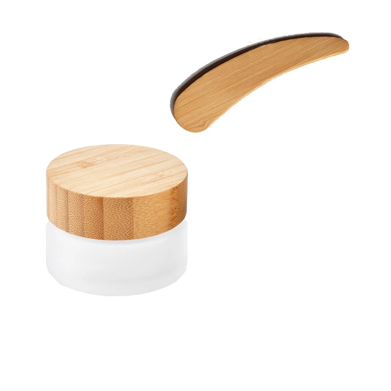 Bamboo Mini Facial Cosmetic Cream Spatula cosmetic packaging custom spatula product double ended