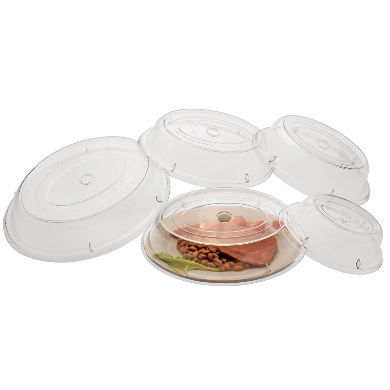 8 10 11 12 14 Inch Stackable Polycarbonate Cover Pc Plate Cover Clear  Plastic Oval Food Cover - Buy Food Cover,Plate Cover,Polycarbonate Cover  Product