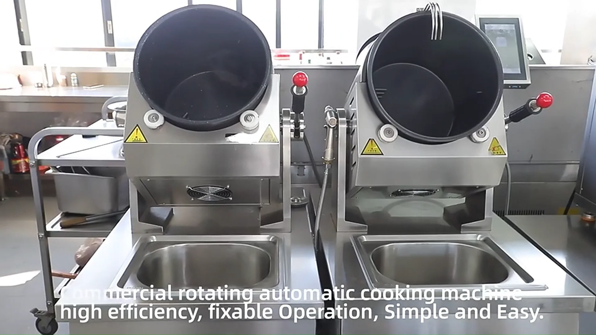 Damatic Electric Gas Multifunction Rotating Food Stir Fry Fried Rice