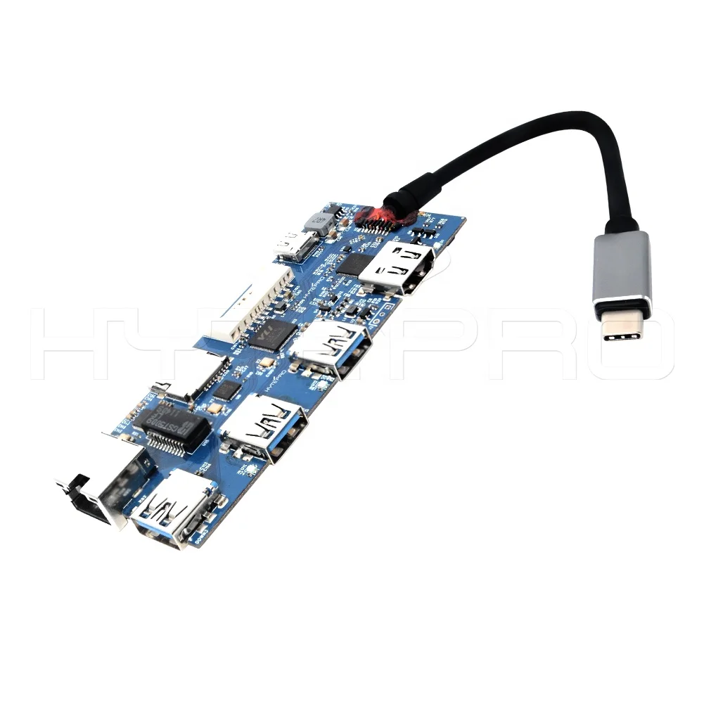 HytePro Type C Docking Station 4 Port Usb c Hub Power Bank Pcb Board