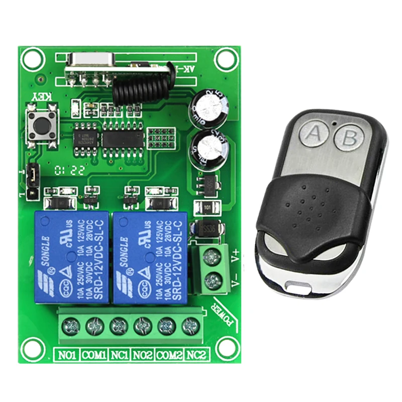 Ricevitore Switch Telecomando Wireless Relè Canale 12 V - Foto 2