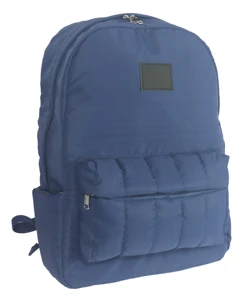 Taslan Backpack, Front Pocket, Customizable PVC Logo Patch & Laptop Compartment for Daily/Travel Use