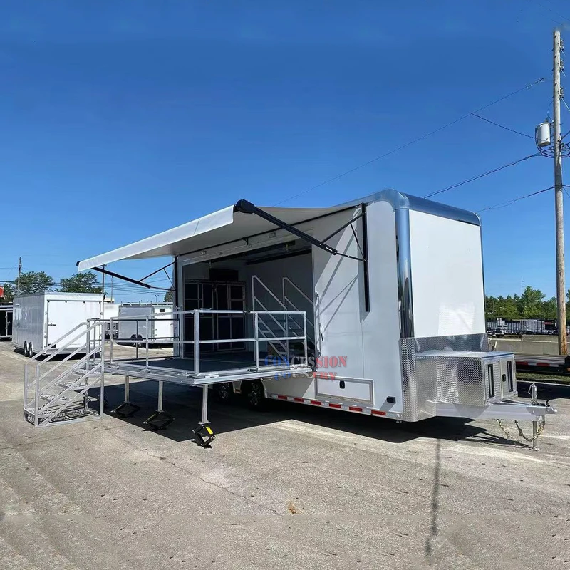 Best Sale Custom Multi-functional Mobile Stages Trailer Exhibition Trailer Clothing Store Beauty Salon Trailer