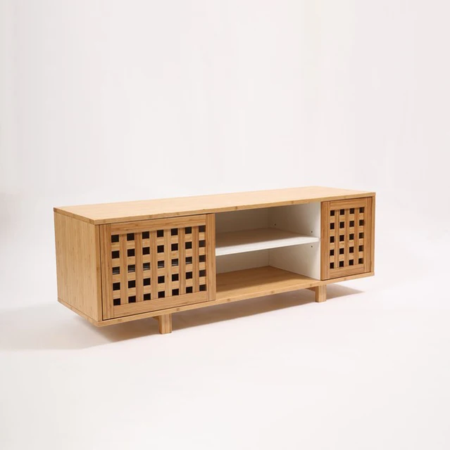 Innovative Design Modern Luxury Bamboo TV Cabinet Stand Home Furniture for Living Room