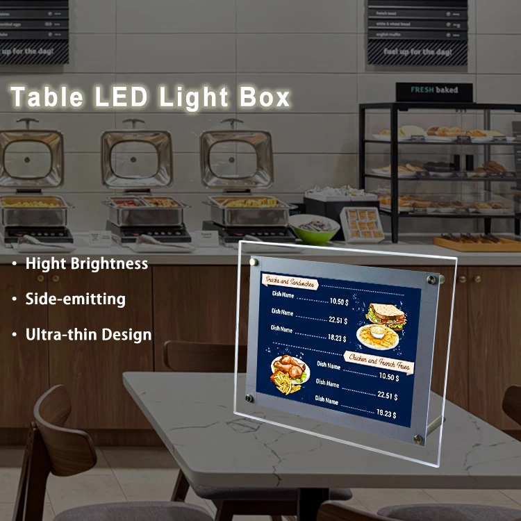 BackLight Menu Showing A4 Table LED Lighting Box| Alibaba.com