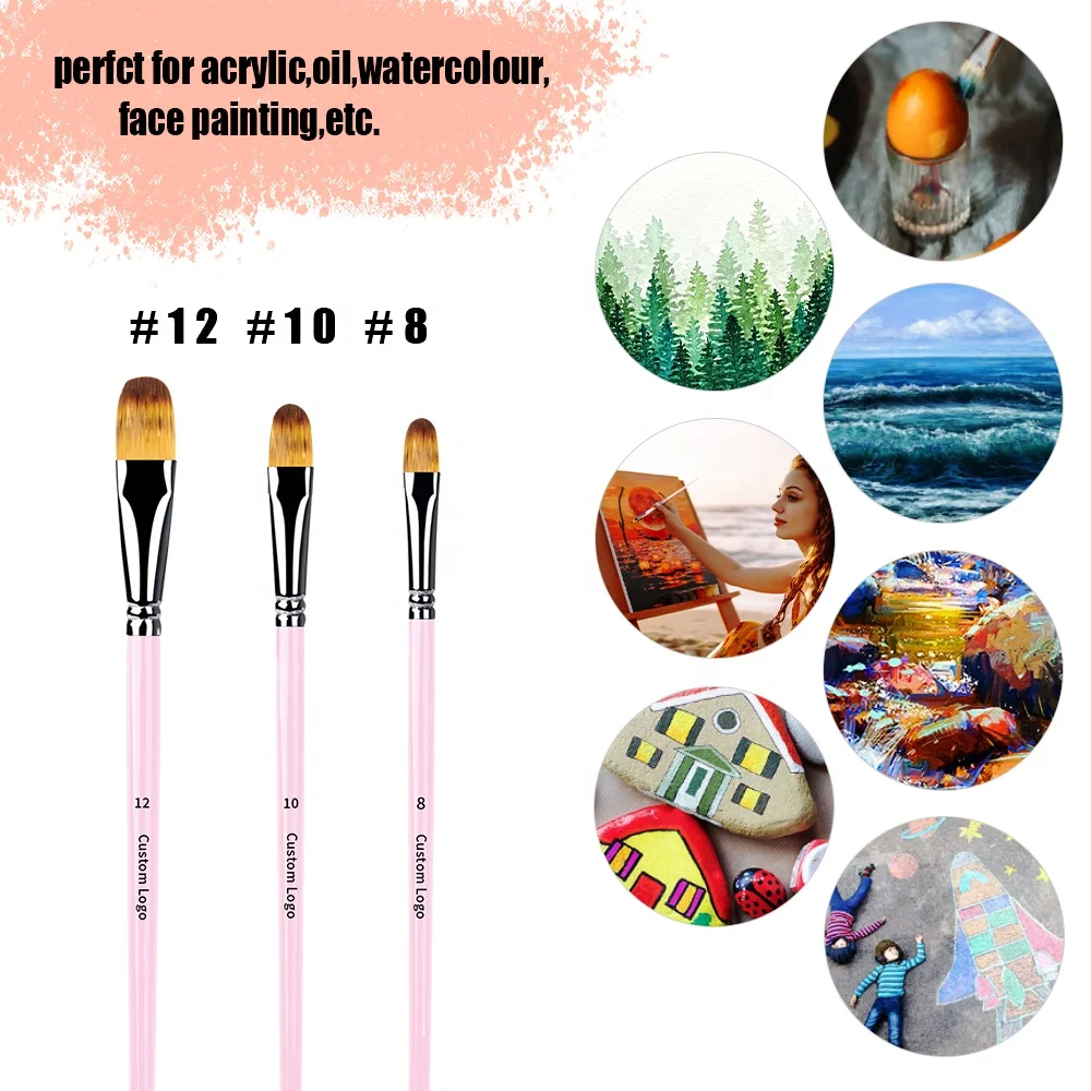 9 PENNELLI PITTURA Per Dipingere Miniatura Acquerello Olio EUR 9,99