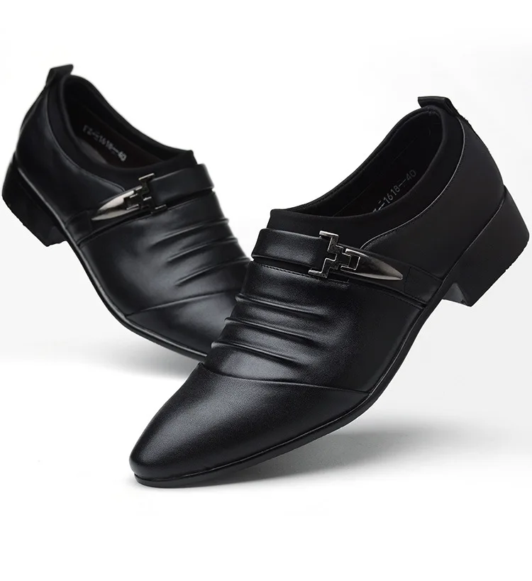 G1 Mens Luxurious Designer Dress Shoes Brown Black Elevator