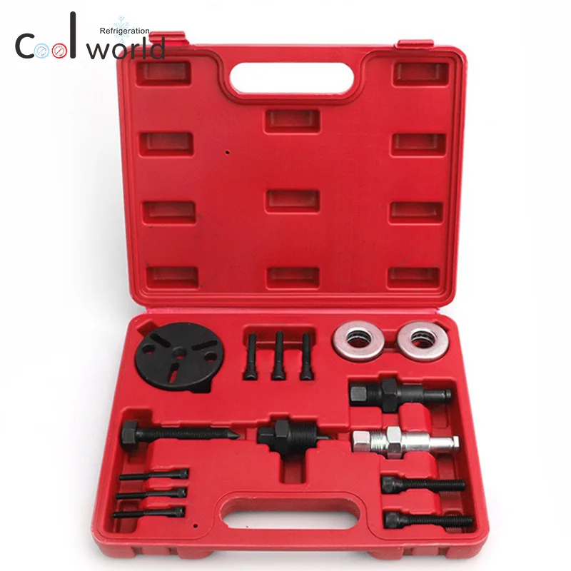 Car Air-conditioning Repair Tool Wrench A/C Compressor Clutch Remover Hand Tools  Kit Hub Puller Holding Tool Car Accessories