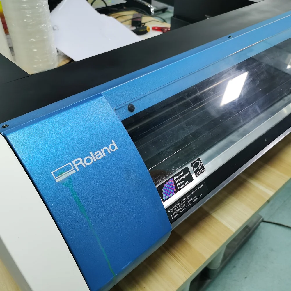 Used Roland BN20 4-Color Eco Solvent Inkjet Printer Cutter Automatic Vinyl Banner & Car Stickers Label Printer & Cutter Machine