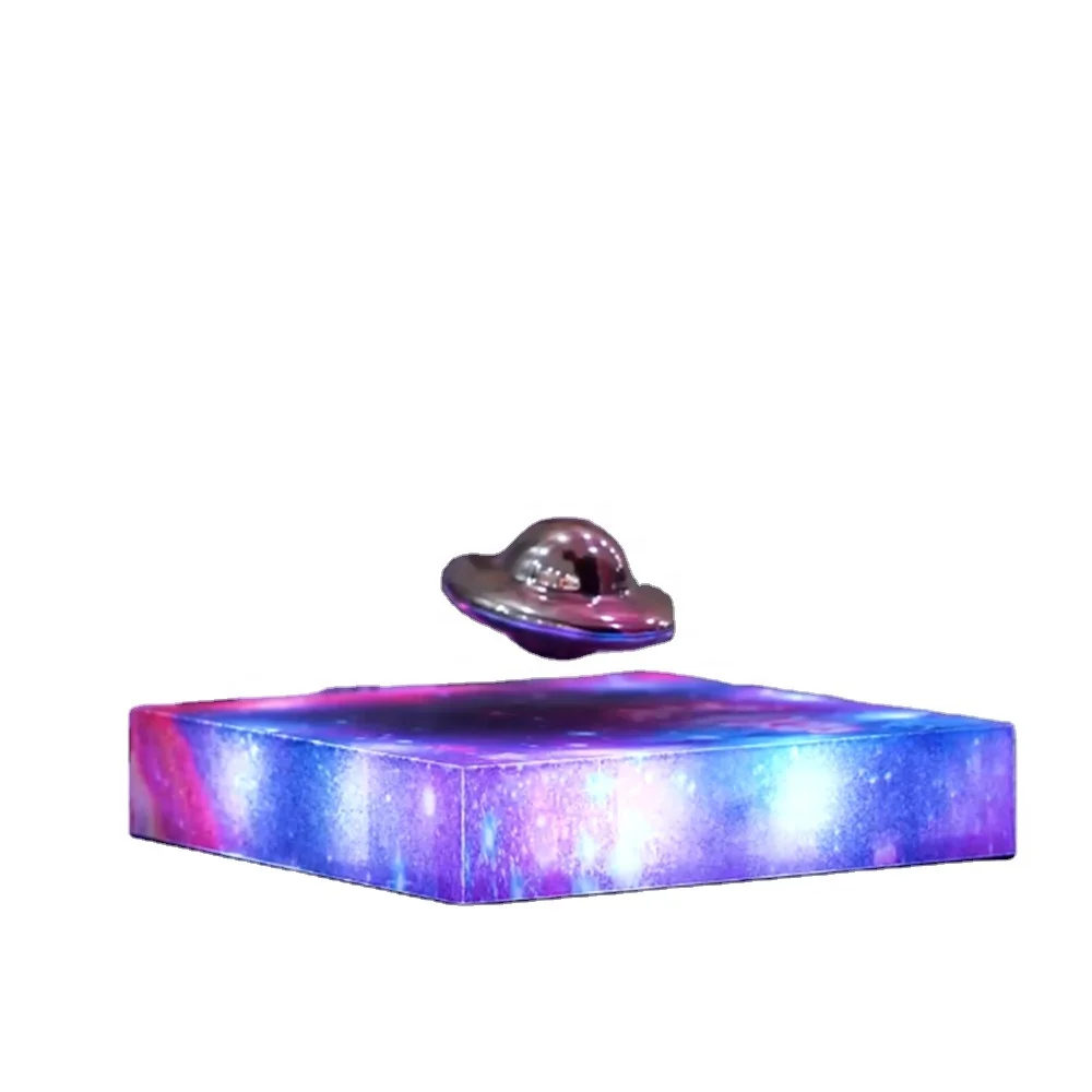 Magnetic Levitating Light HCNT Floating UFO Mini Heart Small Night Light Creative Magnetic Levitation Home Decoration