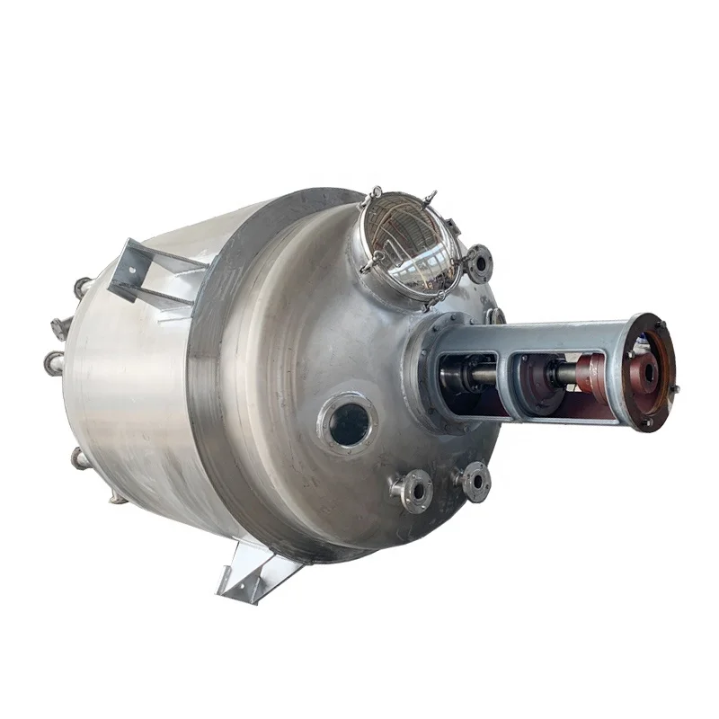 Glue Reactor Heated Nitrate 5 Ton Jacketed Batch 1 Cubic Meter Reflux Condenser Chemical Mixing Reactor