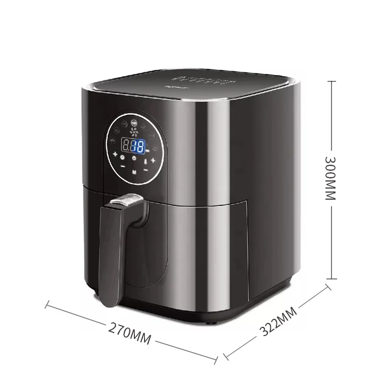 2022 Smart Air Fryer 1500w 3.5L LCD Touch Screen Deep Fryer No Oil Air Fryer Oven With Stainless
