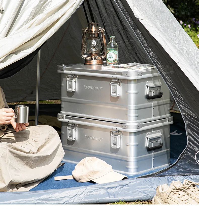 Shimoyama Outdoor Camping Storage Box Aluminum Alloy Hunting Gear And