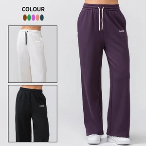 Custom Logo Wholesale High Quality Drawstring Blank Elastic Sweatpants Jogger Fitness Sweatpants With Pockets