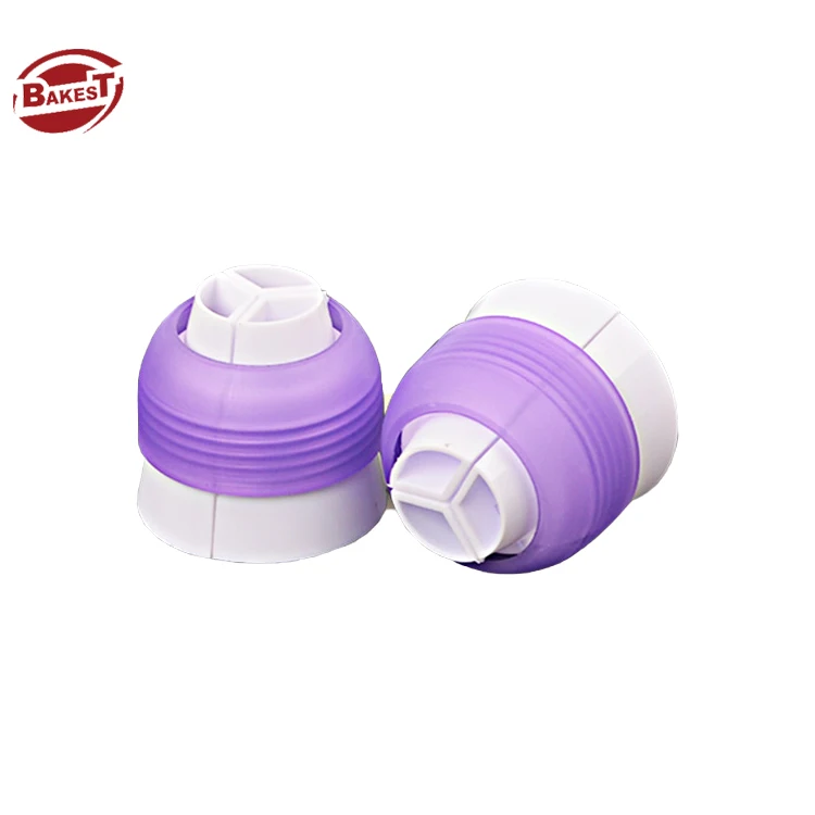 BAKEST Cake Decorating Tools PVC Material Icing Piping Nozzle Converter  With Pastry  Piping Bag