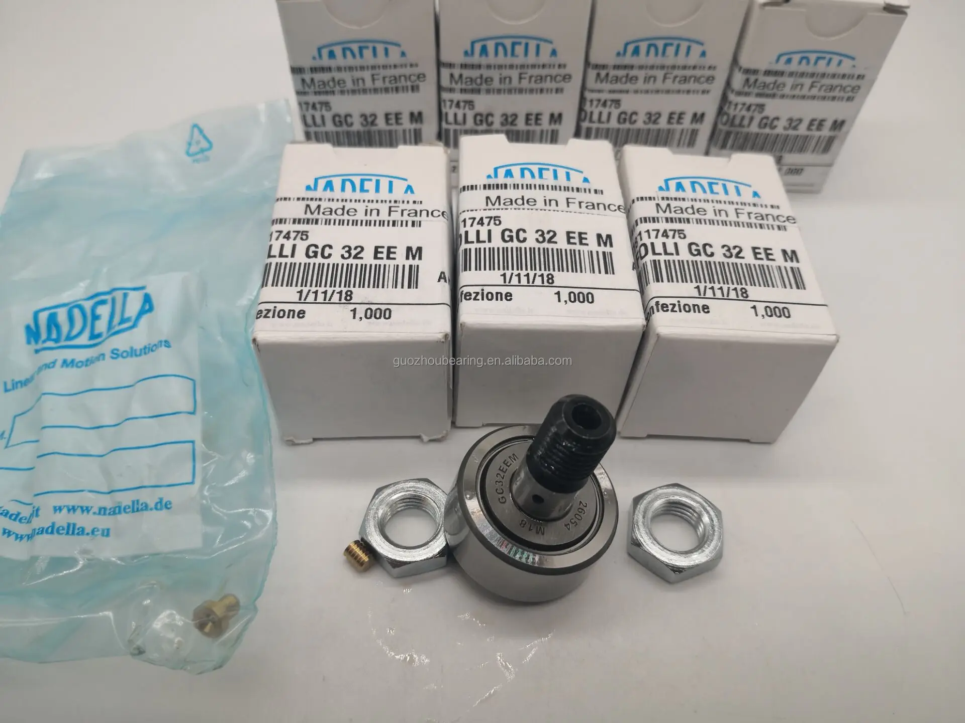 NADELLA Cam Followers GC47 GC47EE GC47EEM GCR47 GCR47EE GCR47EEM Guide Roller Bearing