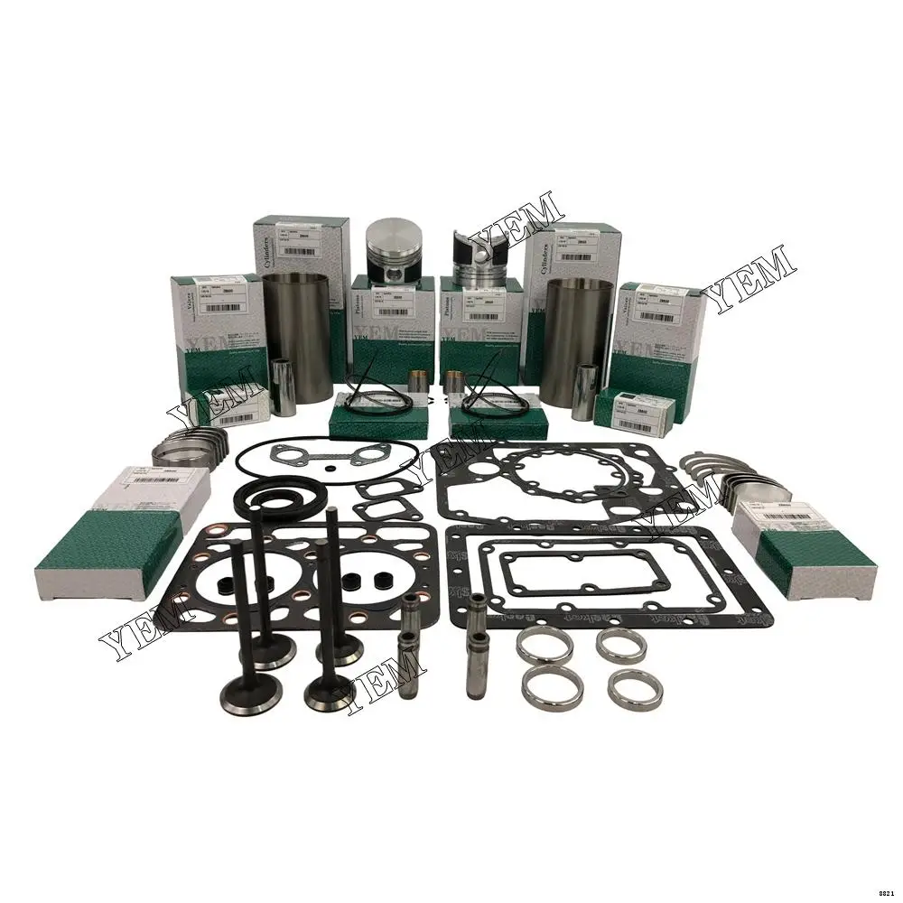Overhaul Kit With Cylinder Gasket Piston Ring Liner Kit Bearings Valves Set Fit for Kubota ZB600 Engine Spare Parts