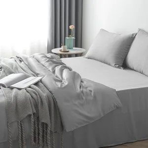 100% Biodegradable Eucalyptus Lyocell Tencel Duvet Cover Eco-responsibility Hypoallergenic Fabric Bed Sheet