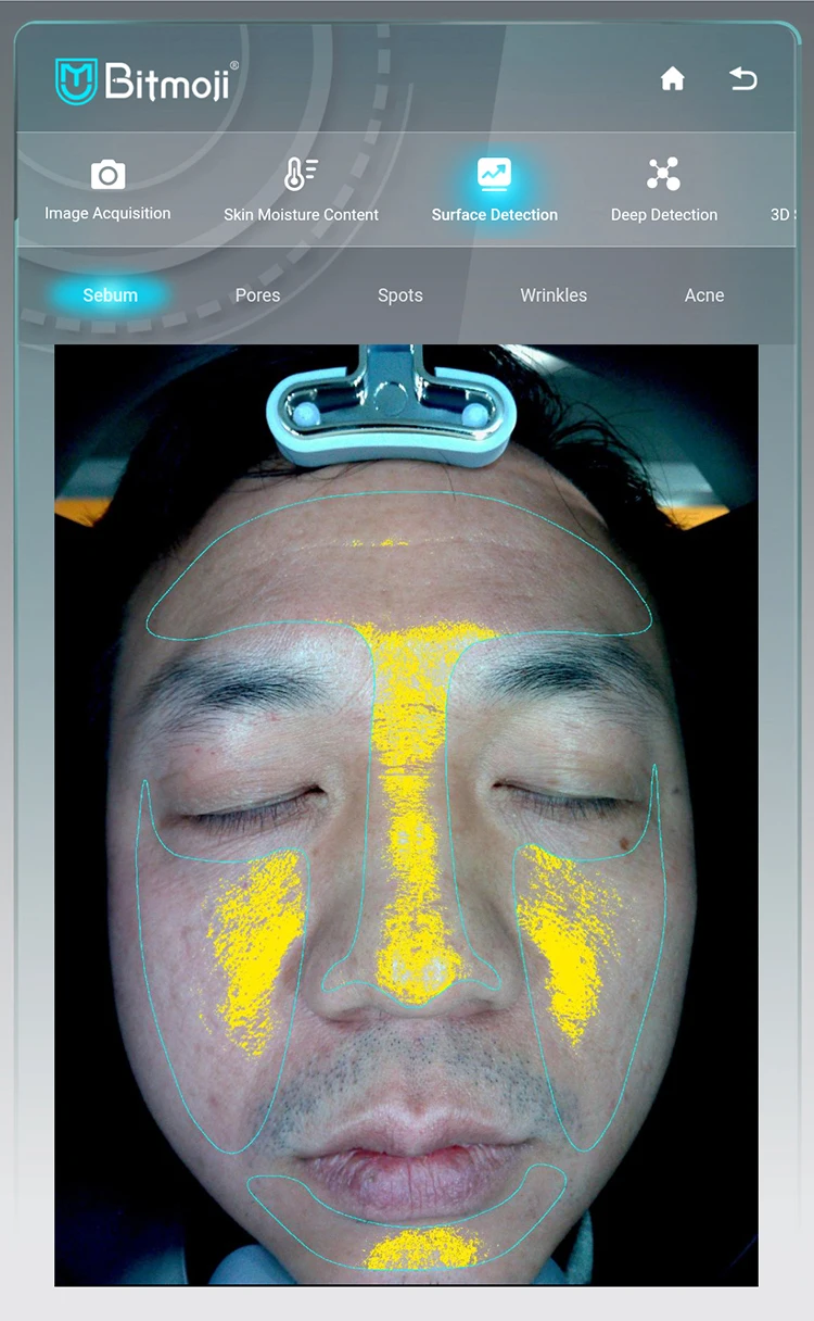 Portable 3d Face Skin Analyzer Ai Analizador De Piel Facial Scanner ...