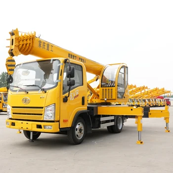 China Crane Factory Export 5, 8, 10, 12, 16 Tons Crane Truck Hydraulic Manipulator Lifting Mobile Truck Mounted Crane