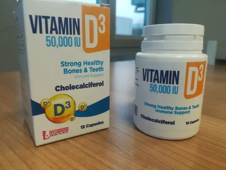 VITAMIN D3 50000 IU Capsule White Powder TURKEY Adults Food Supplement LP Newborn 1 Capsule with Meals Weekly 5000 details