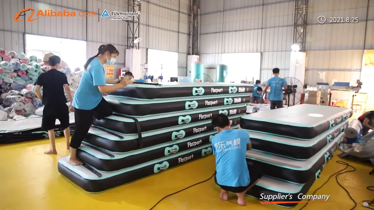 Custom Long Cheap Gymnastics Tumble Inflatable Air Track Mat Jumping