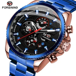 Forsining 6909 - Luxury Men's Mechanical Watch with Stainless