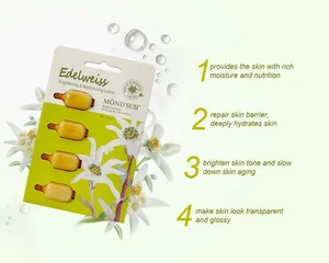 2021 New Product Portable AMP Natural Edelweiss Skin Whitening Hyaluronic Acid Face Cream Lotion