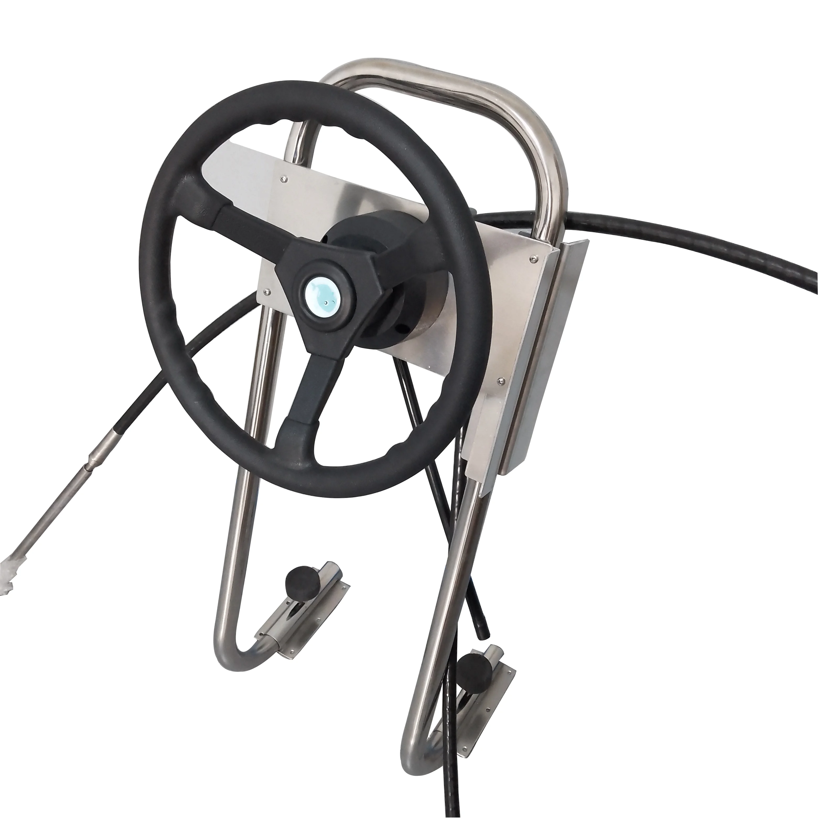 RIB Boat Center Console Steering System Marine Grade Outboard Steering Console Inflatable Boat Console