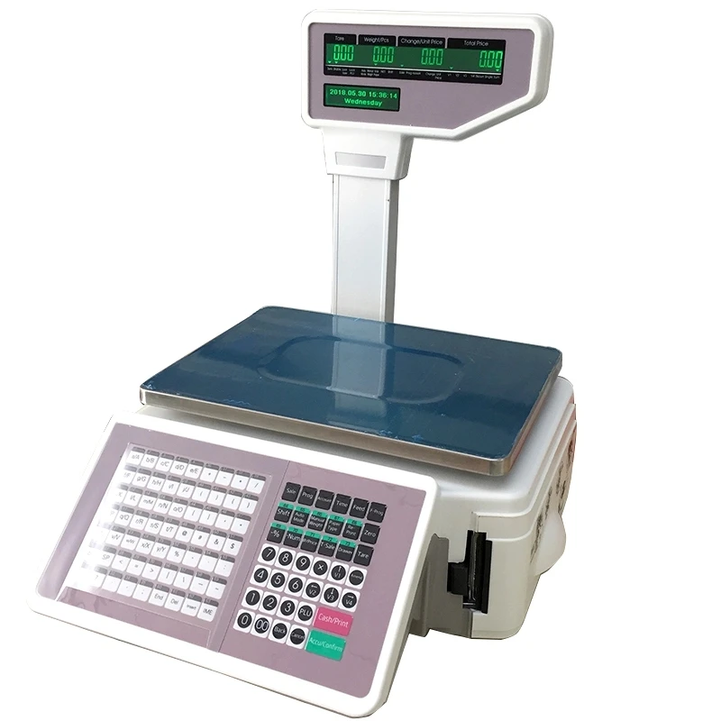 ACS-AC Digital Barcode Scale Label Printing Scale Retail Weighing Scale ...