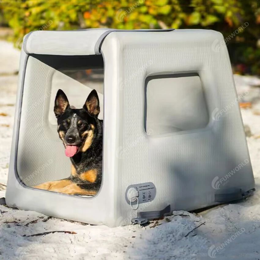 Foldable Pet Crate Inflatable Dog Kennels Extra Large Dog Crate for ...