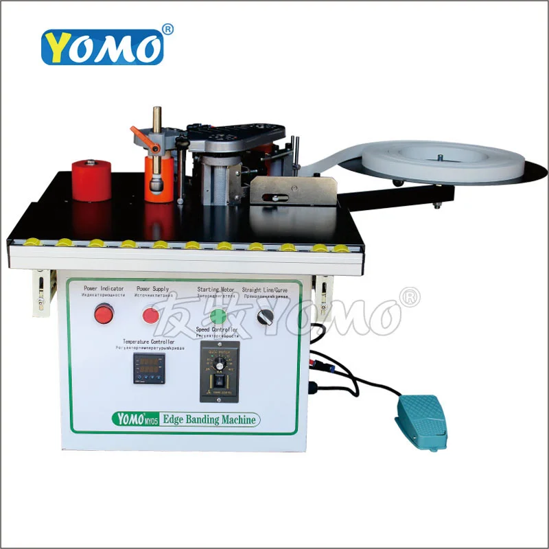 1200W Edge Banding Machines Manual Double Sided Straight Curve Wood Cut Adjust Speed Portable Bander 110V 220V