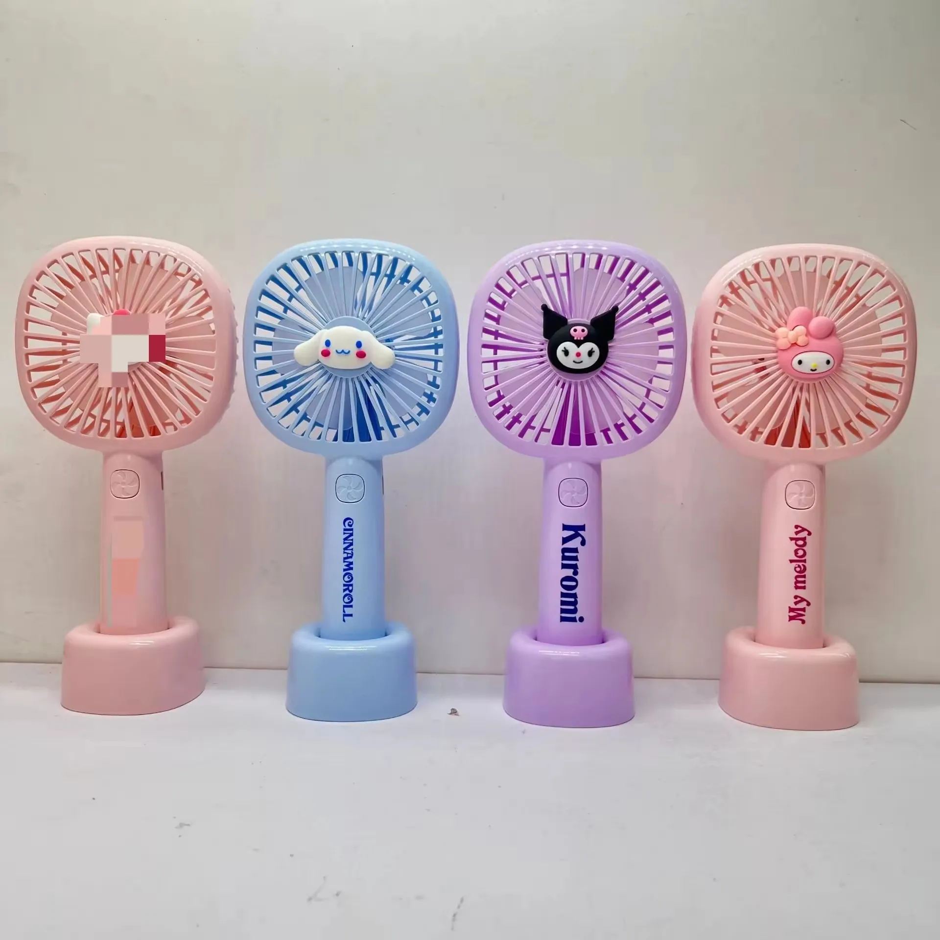 卡通可爱动漫便携式小风扇kuromi mymmelody cinnamoroll手持风扇学生