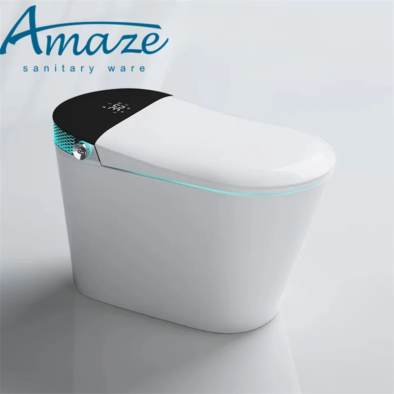 Modern hotel bathroom furniture automatic smart toilet heated electronic bidet intelligent closestool smart wc