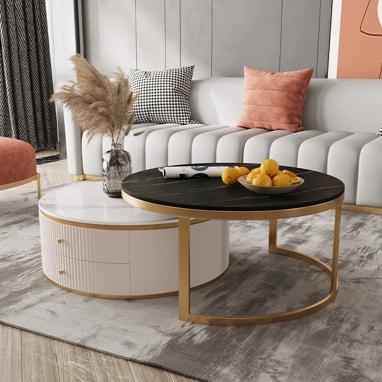 Luxury New Marble Top Round Coffee Table Furniture With Golden Stainless  Steel Frame - Buy Coffee Table,Round Coffee Table,Luxury Marble Coffee  Table Product on Alibaba.com