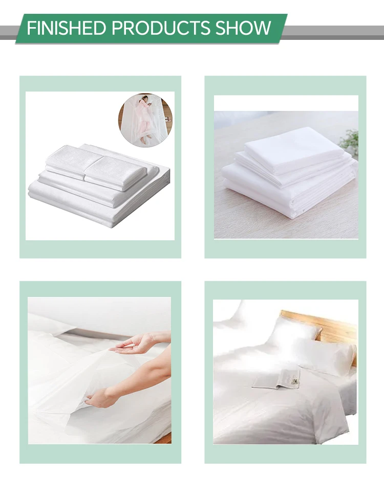 New Full-Automatic PLC Disposable Travel Unit Medical Bed Sheet & Quilt Pillow Cover Machine for Nonwoven Quilts