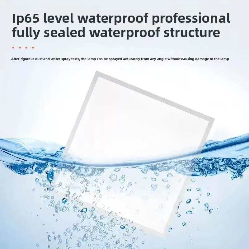 Waterproof LED Panel Light 600x600 Integrated Ceiling Moisture-Proof Embedded 300x1200 Swimming Pool Bathroom Agi32 Layout