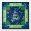 Blue Pavilion Mahjong Mat