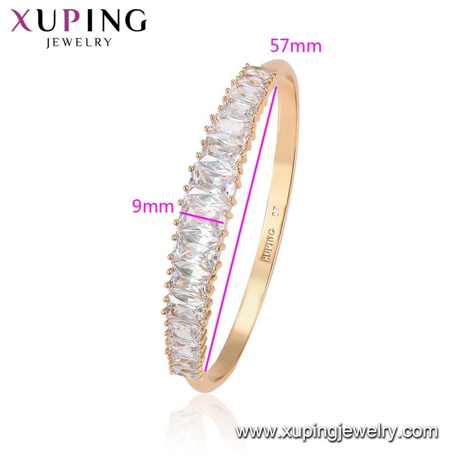 Source 52395 Xuping jewelry new design gold fashion white stone bangles on  malibabacom