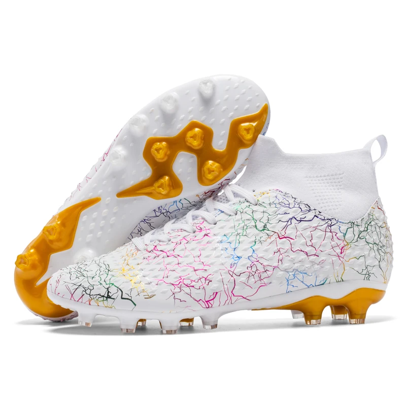 High Quality Sport Shoes Custom Football Boots Drop Shipping FG Spikes High  Ankle Cleats Men Women Predator Football Shoes